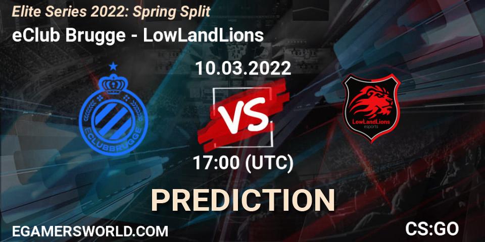 Pronóstico eClub Brugge - LowLandLions. 10.03.2022 at 17:00, Counter-Strike (CS2), Elite Series 2022: Spring Split