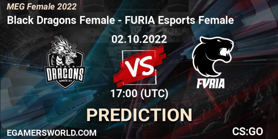 Pronóstico Black Dragons Female - FURIA Esports Female. 03.10.2022 at 22:40, Counter-Strike (CS2), MEG Female 2022
