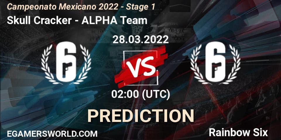 Pronóstico Skull Cracker - ALPHA Team. 28.03.2022 at 03:00, Rainbow Six, Campeonato Mexicano 2022 - Stage 1