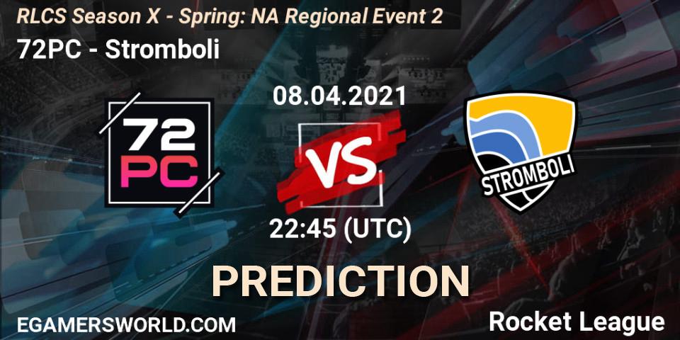 Pronóstico 72PC - Stromboli. 08.04.2021 at 22:45, Rocket League, RLCS Season X - Spring: NA Regional Event 2