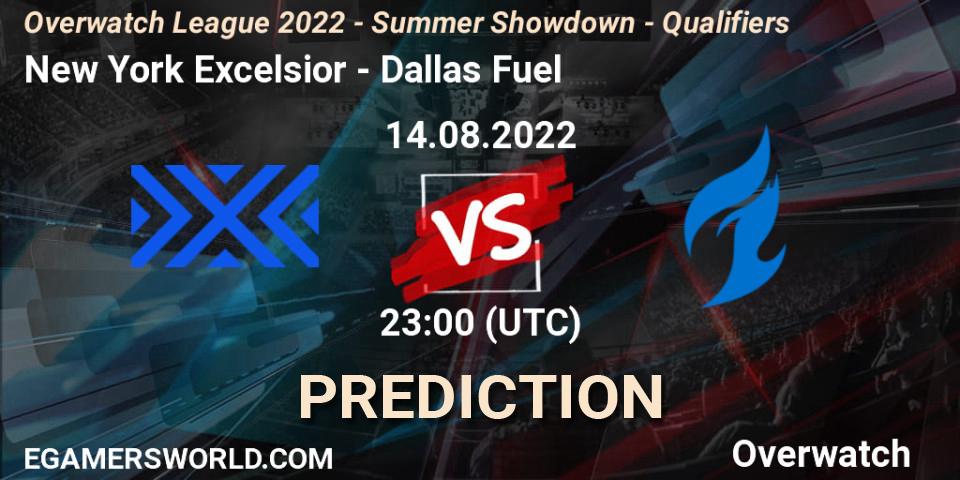 Pronóstico New York Excelsior - Dallas Fuel. 14.08.2022 at 21:55, Overwatch, Overwatch League 2022 - Summer Showdown - Qualifiers