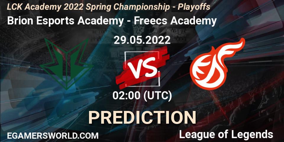 Pronóstico Brion Esports Academy - Freecs Academy. 29.05.2022 at 02:00, LoL, LCK Academy 2022 Spring Championship - Playoffs
