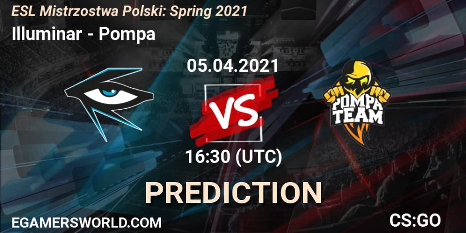 Pronóstico Illuminar - Pompa. 06.04.2021 at 19:00, Counter-Strike (CS2), ESL Mistrzostwa Polski: Spring 2021
