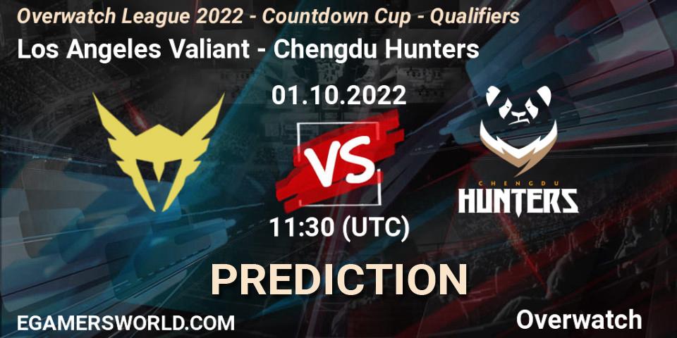 Pronóstico Los Angeles Valiant - Chengdu Hunters. 01.10.22, Overwatch, Overwatch League 2022 - Countdown Cup - Qualifiers