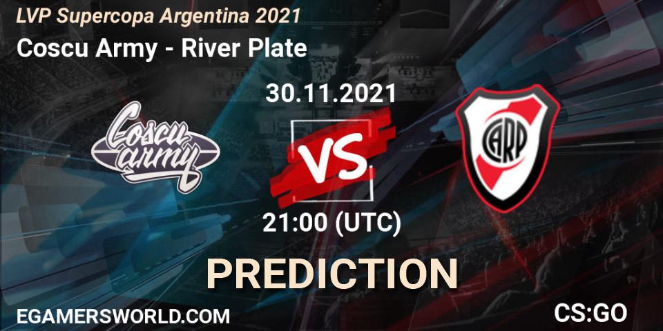Pronóstico Coscu Army - River Plate. 30.11.2021 at 21:00, Counter-Strike (CS2), LVP Supercopa Argentina 2021