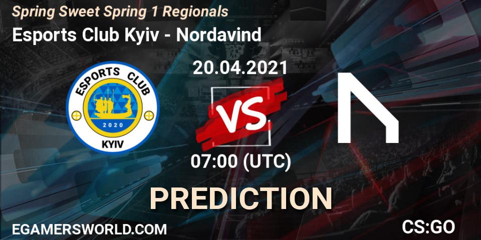 Pronóstico Esports Club Kyiv - Nordavind. 20.04.2021 at 07:00, Counter-Strike (CS2), Spring Sweet Spring 1 Regionals