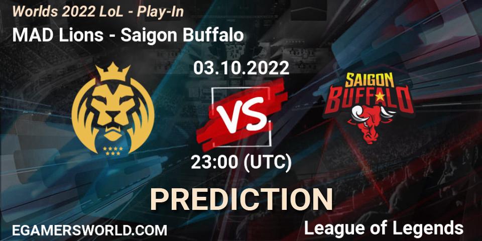 Pronóstico MAD Lions - Saigon Buffalo. 03.10.2022 at 18:00, LoL, Worlds 2022 LoL - Play-In
