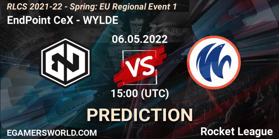 Pronóstico EndPoint CeX - WYLDE. 06.05.22, Rocket League, RLCS 2021-22 - Spring: EU Regional Event 1