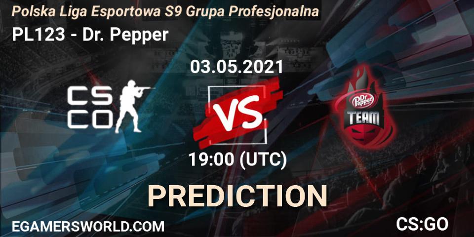 Pronóstico PL123 - Dr. Pepper. 03.05.2021 at 19:00, Counter-Strike (CS2), Polska Liga Esportowa S9 Grupa Profesjonalna