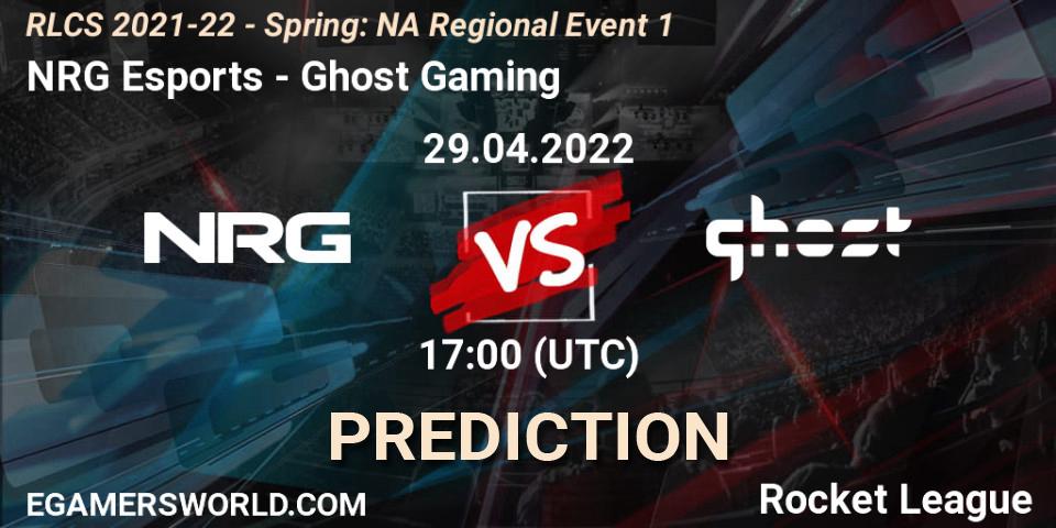 Pronóstico NRG Esports - Ghost Gaming. 29.04.22, Rocket League, RLCS 2021-22 - Spring: NA Regional Event 1