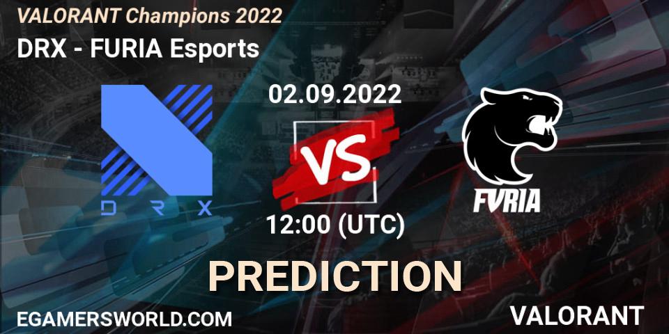 Pronóstico DRX - FURIA Esports. 02.09.2022 at 12:15, VALORANT, VALORANT Champions 2022