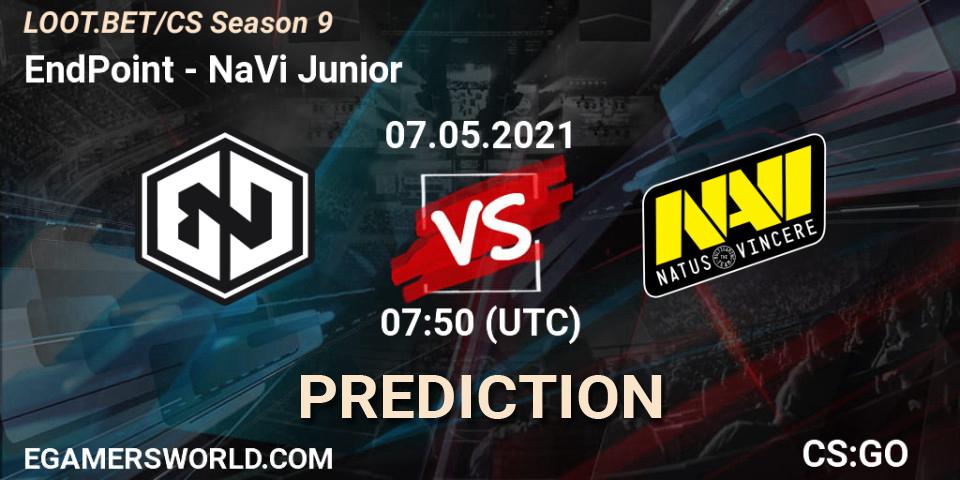 Pronóstico EndPoint - NaVi Junior. 07.05.2021 at 07:50, Counter-Strike (CS2), LOOT.BET/CS Season 9