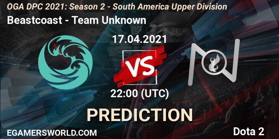 Pronóstico Beastcoast - Team Unknown. 17.04.2021 at 22:00, Dota 2, OGA DPC 2021: Season 2 - South America Upper Division