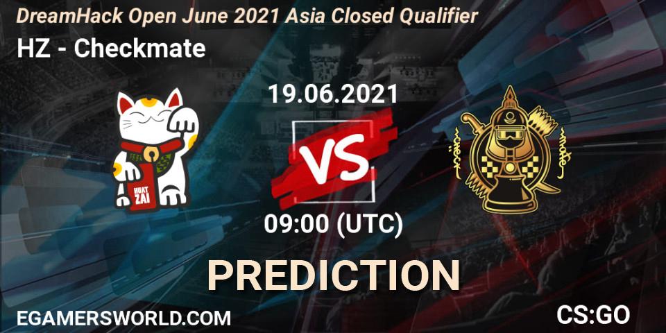 Pronóstico HZ - Checkmate. 19.06.21, CS2 (CS:GO), DreamHack Open June 2021 Asia Closed Qualifier