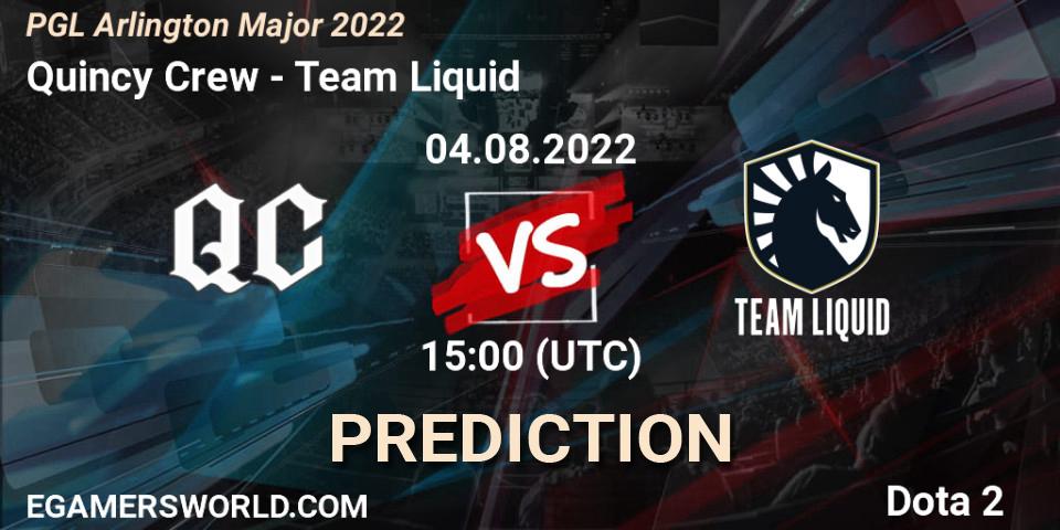Pronóstico Soniqs - Team Liquid. 04.08.2022 at 15:07, Dota 2, PGL Arlington Major 2022 - Group Stage