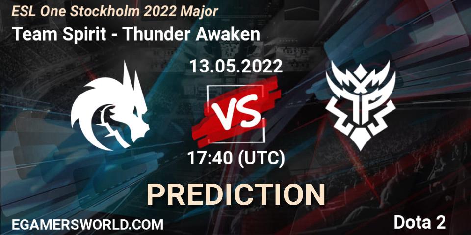 Pronóstico Team Spirit - Thunder Awaken. 13.05.2022 at 17:57, Dota 2, ESL One Stockholm 2022 Major