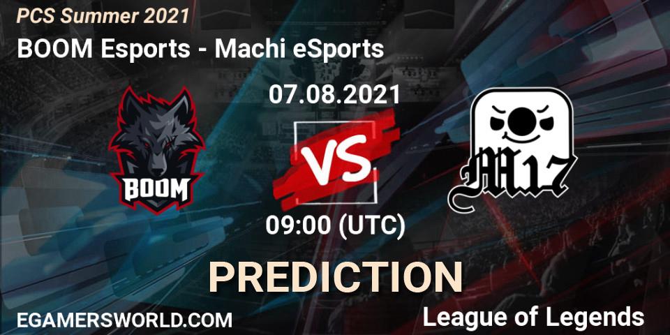 Pronóstico BOOM Esports - Machi eSports. 07.08.21, LoL, PCS Summer 2021