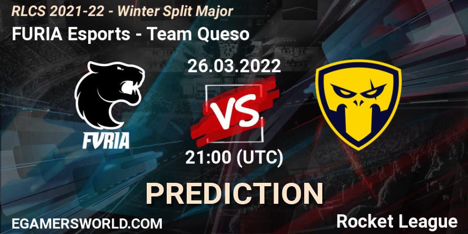 Pronóstico FURIA Esports - Team Queso. 26.03.22, Rocket League, RLCS 2021-22 - Winter Split Major