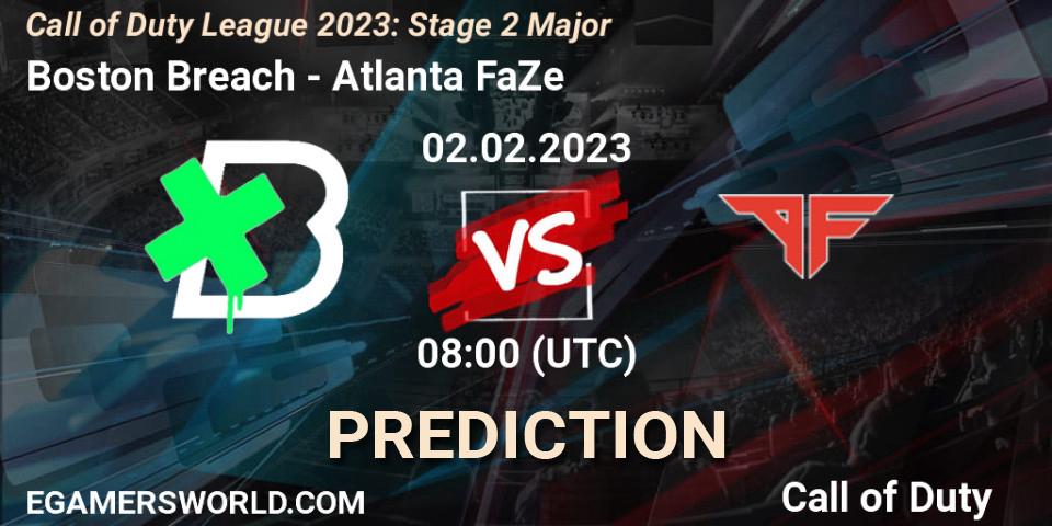 Pronóstico Boston Breach - Atlanta FaZe. 02.02.2023 at 20:00, Call of Duty, Call of Duty League 2023: Stage 2 Major