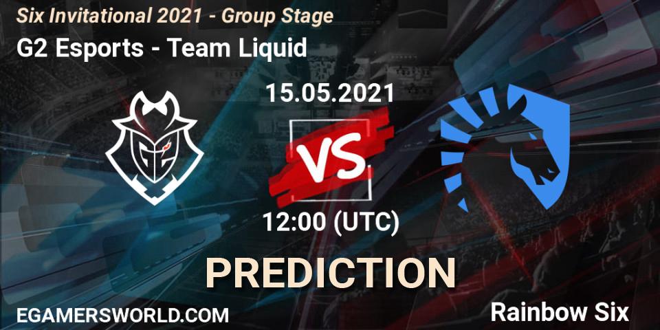 Pronóstico G2 Esports - Team Liquid. 15.05.2021 at 12:00, Rainbow Six, Six Invitational 2021 - Group Stage