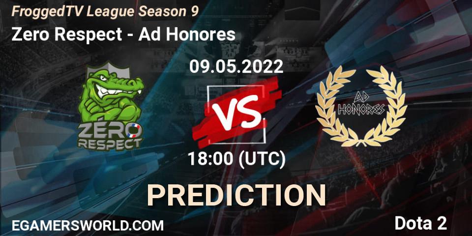 Pronóstico Zero Respect - Ad Honores. 09.05.2022 at 18:04, Dota 2, FroggedTV League Season 9