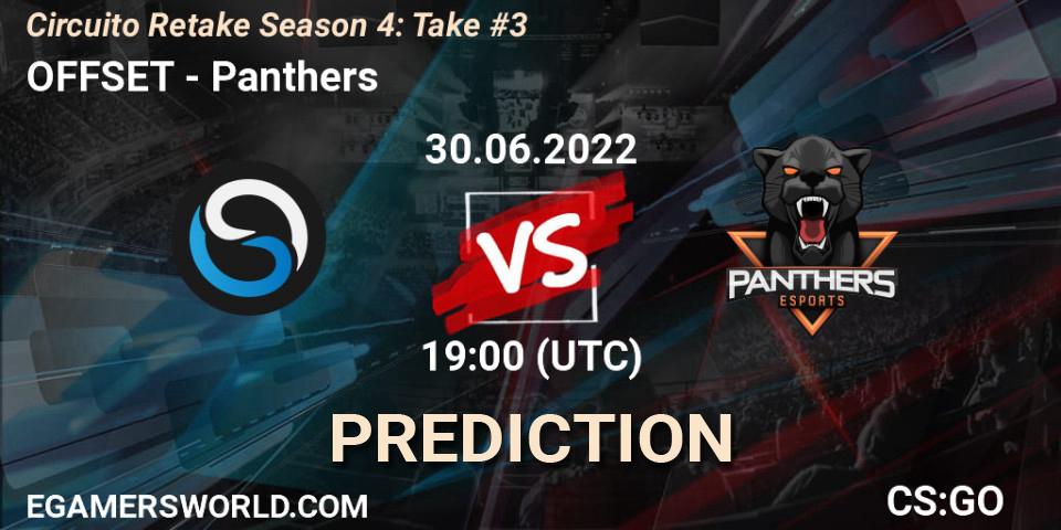 Pronóstico OFFSET - Panthers. 30.06.2022 at 19:45, Counter-Strike (CS2), Circuito Retake Season 4: Take #3