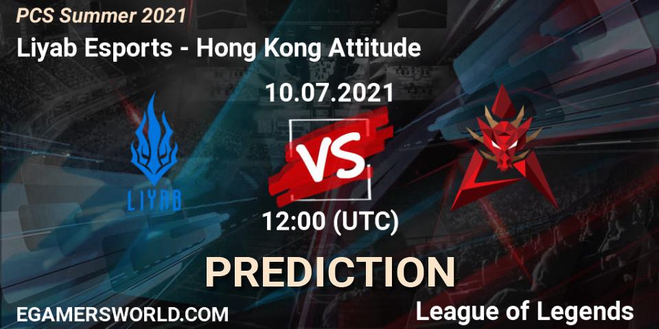 Pronóstico Liyab Esports - Hong Kong Attitude. 10.07.2021 at 12:00, LoL, PCS Summer 2021