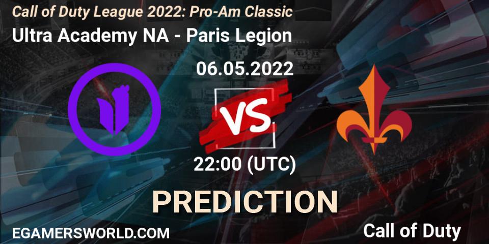 Pronóstico Ultra Academy NA - Paris Legion. 06.05.2022 at 22:00, Call of Duty, Call of Duty League 2022: Pro-Am Classic