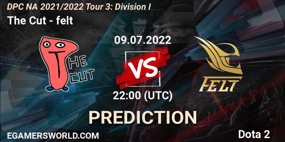 Pronóstico The Cut - felt. 09.07.2022 at 21:55, Dota 2, DPC NA 2021/2022 Tour 3: Division I
