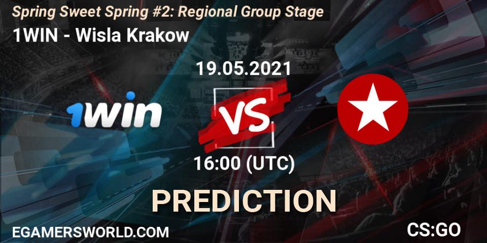 Pronóstico 1WIN - Wisla Krakow. 19.05.2021 at 16:10, Counter-Strike (CS2), Spring Sweet Spring #2: Regional Group Stage