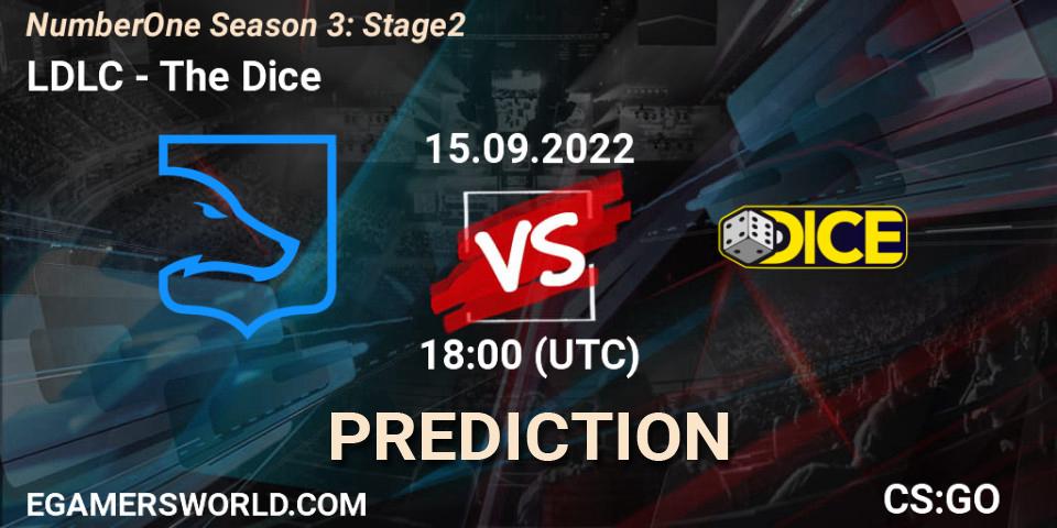 Pronóstico LDLC - The Dice. 15.09.2022 at 18:00, Counter-Strike (CS2), NumberOne Season 3: Stage 2