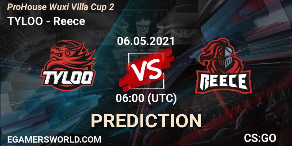 Pronóstico TYLOO - Reece. 06.05.2021 at 06:30, Counter-Strike (CS2), ProHouse Wuxi Villa Cup Season 2