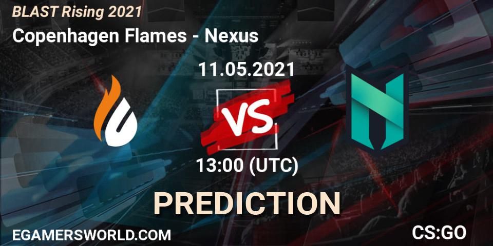 Pronóstico Copenhagen Flames - Nexus. 11.05.2021 at 13:00, Counter-Strike (CS2), BLAST Rising 2021