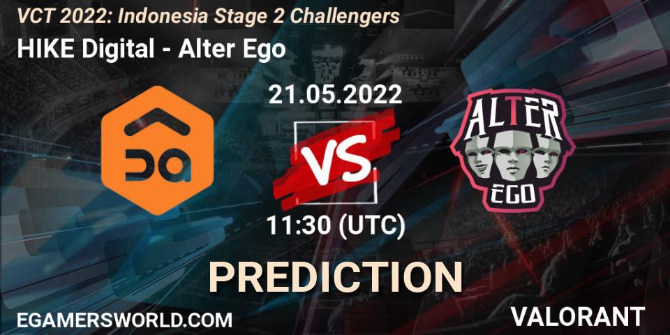 Pronóstico HIKE Digital - Alter Ego. 21.05.2022 at 12:45, VALORANT, VCT 2022: Indonesia Stage 2 Challengers