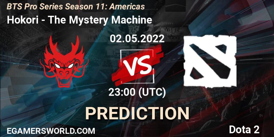 Pronóstico Hokori - The Mystery Machine. 02.05.2022 at 21:00, Dota 2, BTS Pro Series Season 11: Americas