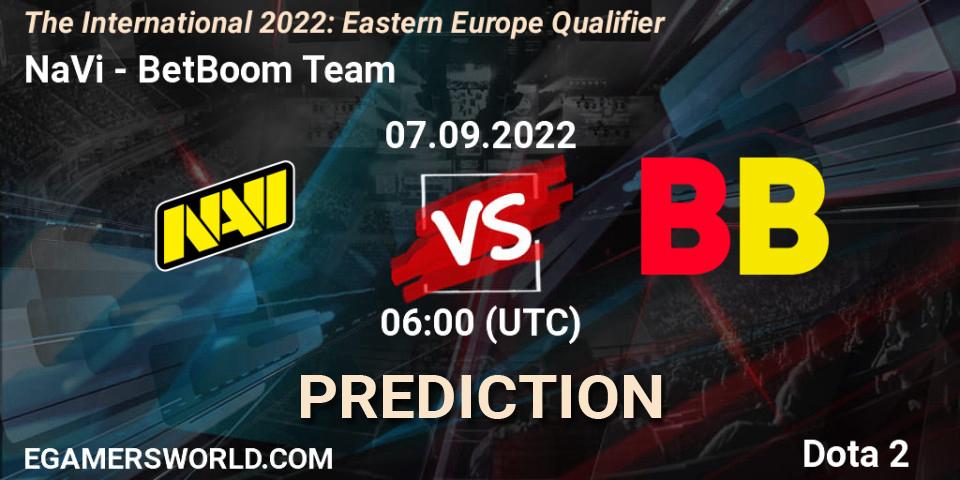 Pronóstico NaVi - BetBoom Team. 07.09.2022 at 06:08, Dota 2, The International 2022: Eastern Europe Qualifier