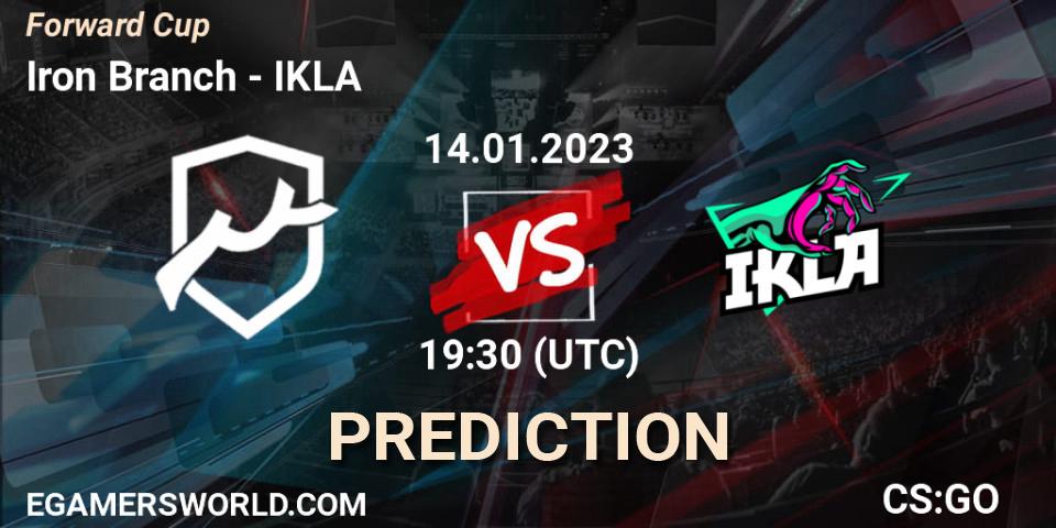 Pronóstico Iron Branch - IKLA. 15.01.2023 at 19:00, Counter-Strike (CS2), Forward Cup