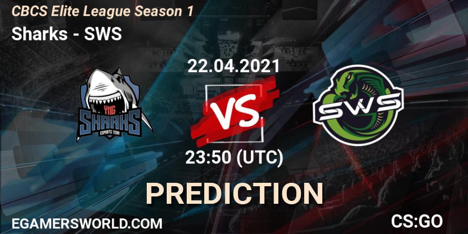 Pronóstico Sharks - SWS. 23.04.21, CS2 (CS:GO), CBCS Elite League Season 1