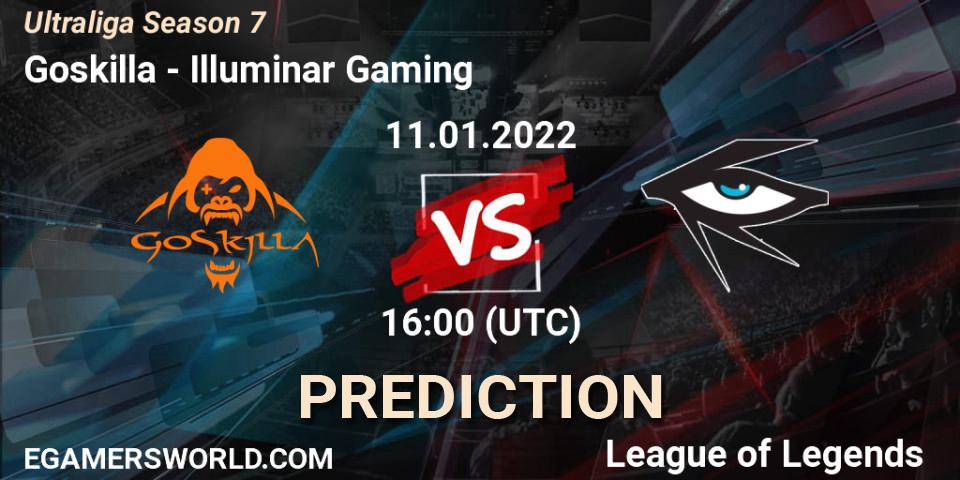 Pronóstico Goskilla - Illuminar Gaming. 11.01.2022 at 16:00, LoL, Ultraliga Season 7