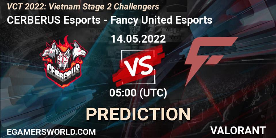 Pronóstico CERBERUS Esports - Fancy United Esports. 14.05.2022 at 05:00, VALORANT, VCT 2022: Vietnam Stage 2 Challengers