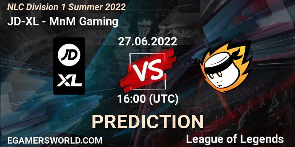 Pronóstico JD-XL - MnM Gaming. 27.06.2022 at 16:00, LoL, NLC Division 1 Summer 2022