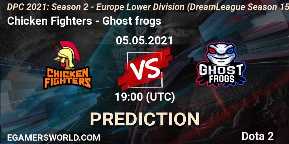 Pronóstico Chicken Fighters - Ghost frogs. 05.05.2021 at 18:56, Dota 2, DPC 2021: Season 2 - Europe Lower Division (DreamLeague Season 15)