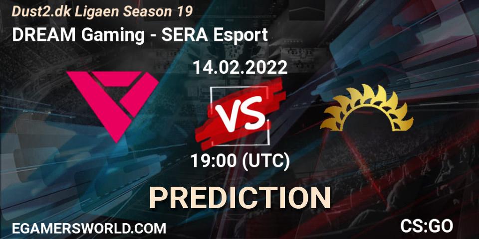 Pronóstico DREAM Gaming - SERA Esport. 14.02.2022 at 19:00, Counter-Strike (CS2), Dust2.dk Ligaen Season 19