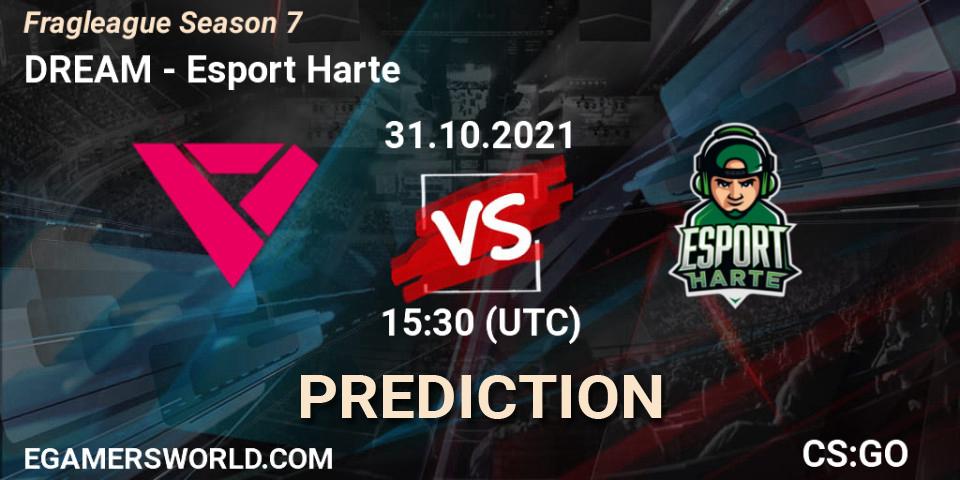 Pronóstico DREAM - Esport Harte. 31.10.2021 at 15:30, Counter-Strike (CS2), Fragleague Season 7