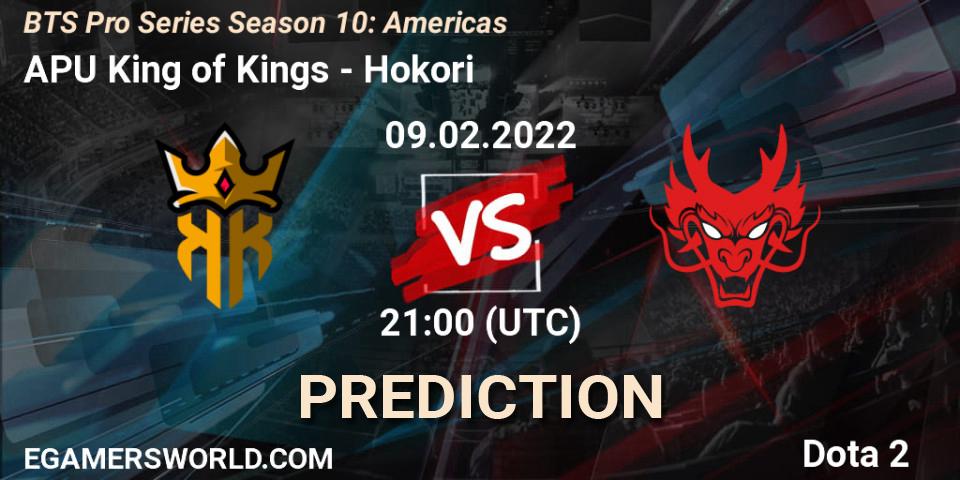 Pronóstico APU King of Kings - Hokori. 09.02.2022 at 21:00, Dota 2, BTS Pro Series Season 10: Americas