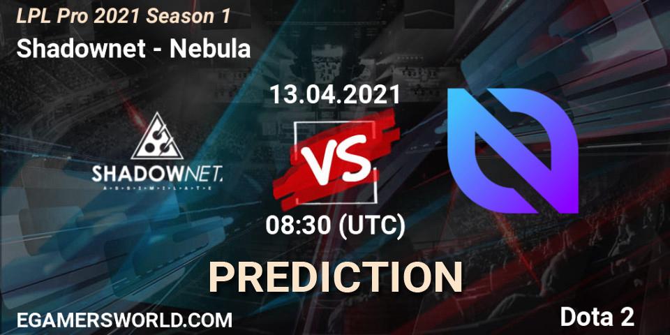 Pronóstico Shadownet - Nebula. 13.04.2021 at 08:36, Dota 2, LPL Pro 2021 Season 1