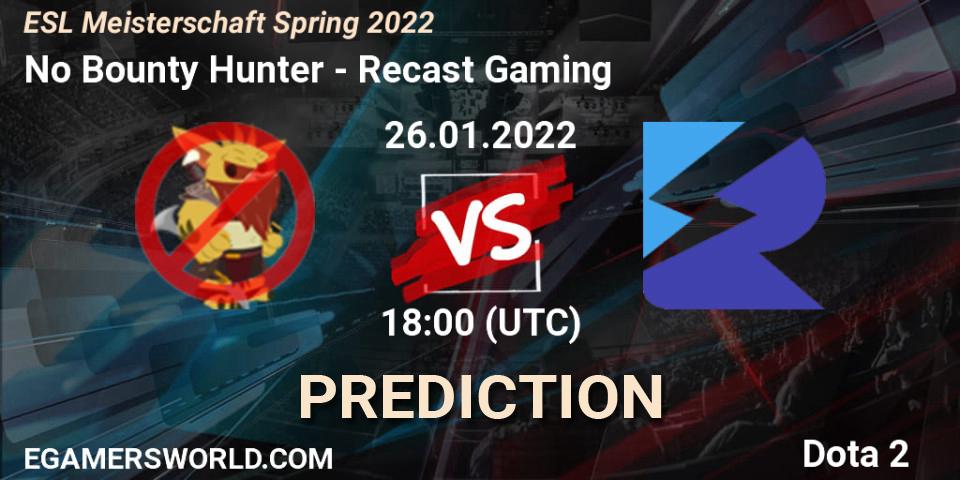 Pronóstico No Bounty Hunter - Recast Gaming. 26.01.2022 at 18:07, Dota 2, ESL Meisterschaft Spring 2022