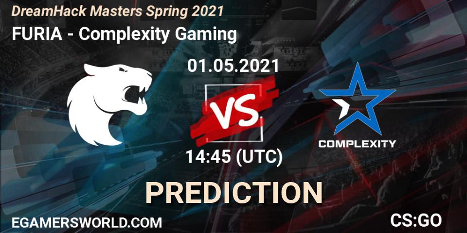 Pronóstico FURIA - Complexity Gaming. 01.05.2021 at 14:45, Counter-Strike (CS2), DreamHack Masters Spring 2021