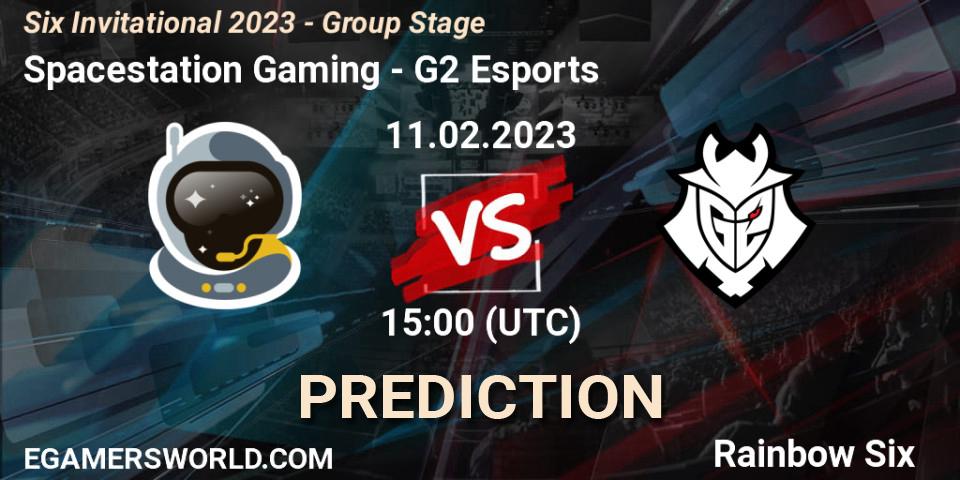 Pronóstico Spacestation Gaming - G2 Esports. 11.02.23, Rainbow Six, Six Invitational 2023 - Group Stage