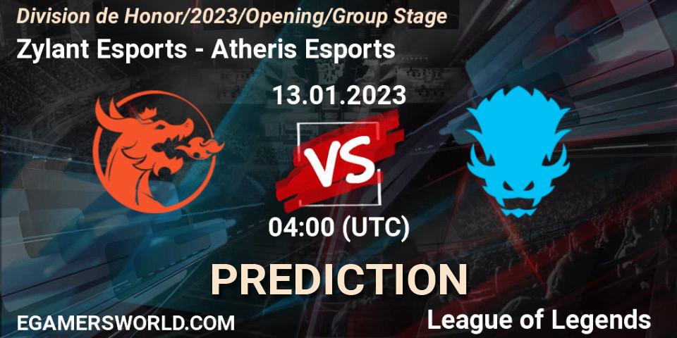 Pronóstico Zylant Esports - Atheris Esports. 13.01.2023 at 04:00, LoL, División de Honor Opening 2023 - Group Stage